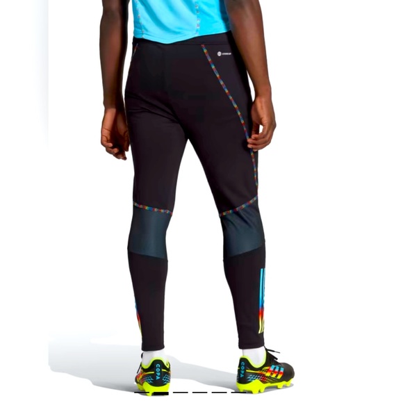 NWOT Men’s Adidas Tiro 23 Pro Soccer Track Pants with Rainbow Stripes size L - Picture 2 of 9